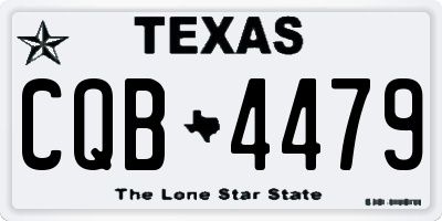 TX license plate CQB4479