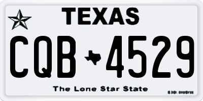 TX license plate CQB4529