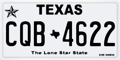 TX license plate CQB4622