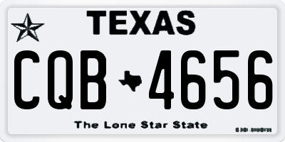 TX license plate CQB4656