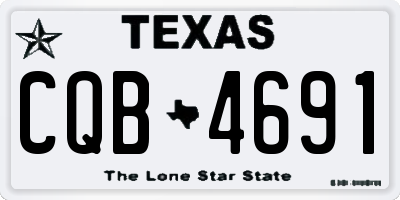 TX license plate CQB4691