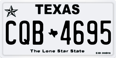 TX license plate CQB4695
