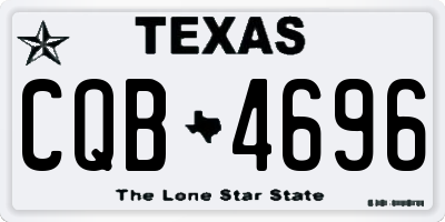 TX license plate CQB4696