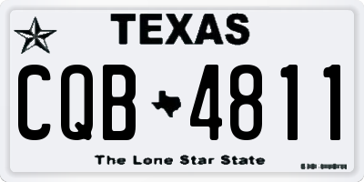 TX license plate CQB4811