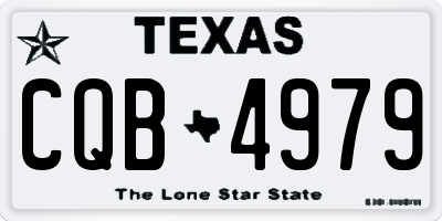 TX license plate CQB4979