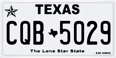 TX license plate CQB5029
