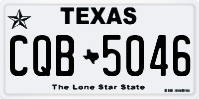 TX license plate CQB5046