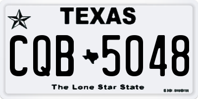 TX license plate CQB5048