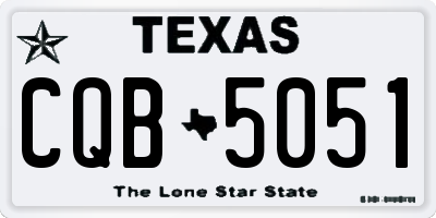 TX license plate CQB5051