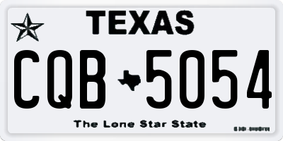 TX license plate CQB5054