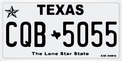 TX license plate CQB5055