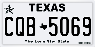 TX license plate CQB5069