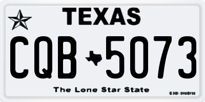 TX license plate CQB5073