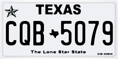 TX license plate CQB5079
