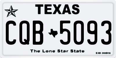 TX license plate CQB5093