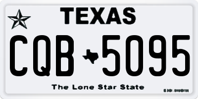 TX license plate CQB5095
