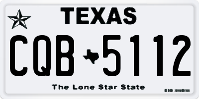 TX license plate CQB5112