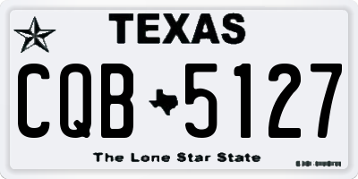 TX license plate CQB5127