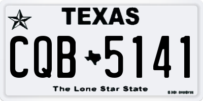 TX license plate CQB5141