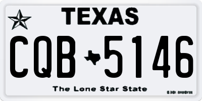 TX license plate CQB5146