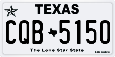 TX license plate CQB5150