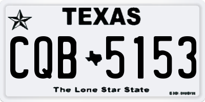 TX license plate CQB5153