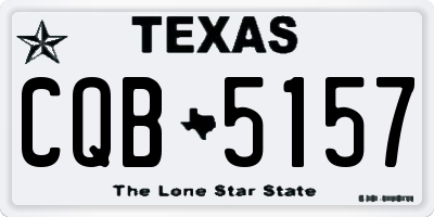 TX license plate CQB5157
