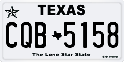 TX license plate CQB5158
