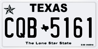 TX license plate CQB5161