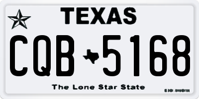 TX license plate CQB5168