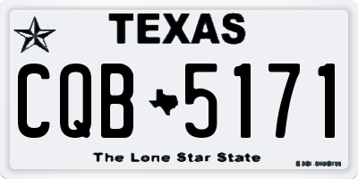 TX license plate CQB5171