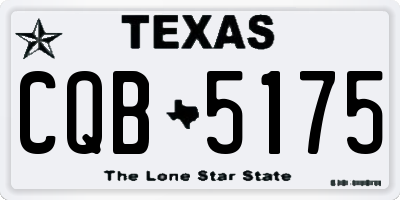 TX license plate CQB5175