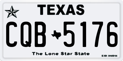 TX license plate CQB5176