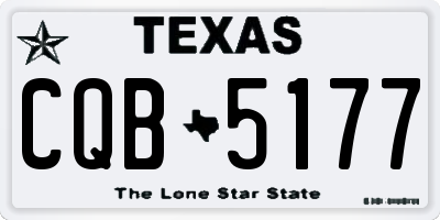 TX license plate CQB5177