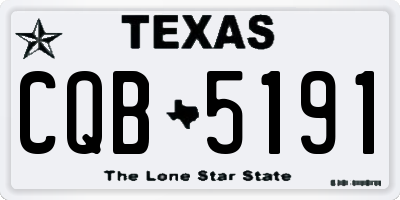 TX license plate CQB5191