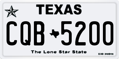 TX license plate CQB5200
