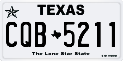 TX license plate CQB5211