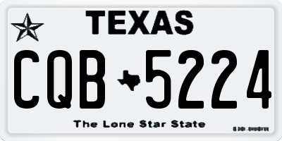 TX license plate CQB5224