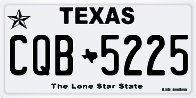 TX license plate CQB5225