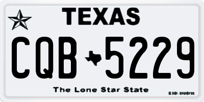 TX license plate CQB5229