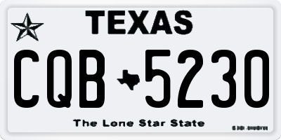 TX license plate CQB5230