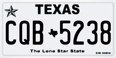 TX license plate CQB5238