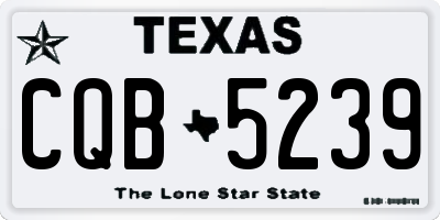 TX license plate CQB5239