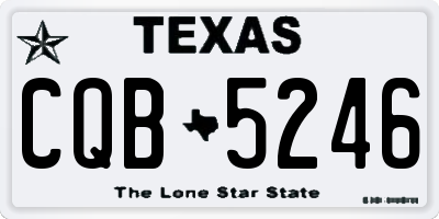 TX license plate CQB5246