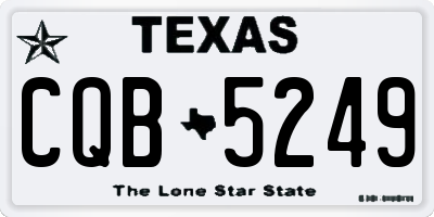 TX license plate CQB5249