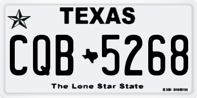 TX license plate CQB5268