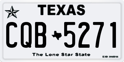 TX license plate CQB5271
