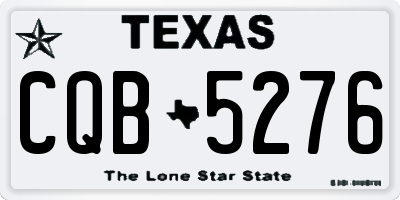 TX license plate CQB5276