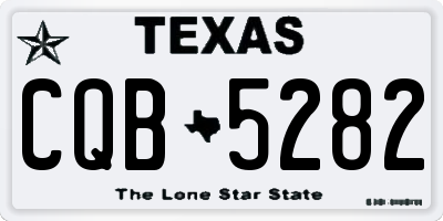 TX license plate CQB5282