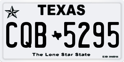 TX license plate CQB5295